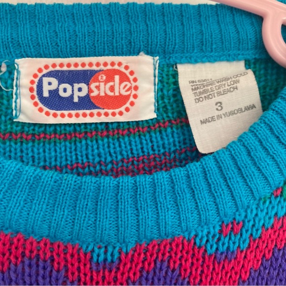 Girls Vintage Popsicle Sweater 3T - Picture 3 of 5
